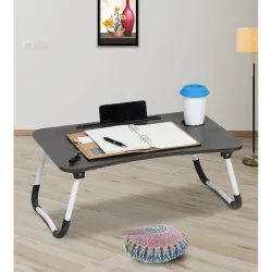 Sattva Portable Folding Laptop Table with Cup Holder
