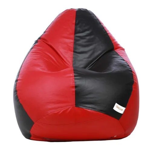Image of Sattva XXL Dual-Color Faux Leather Bean Bag