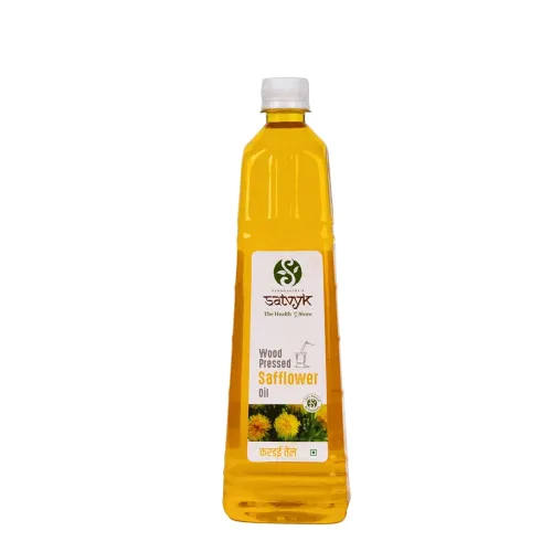 Image of Satvyk Wood Pressed Safflower Oil 1Ltr