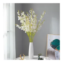 SATYAM KRAFT 10 Pcs Artificial Lily Flower Bunch for Home Decor