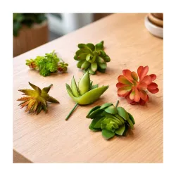 SATYAM KRAFT 6Pcs Artificial Succulent Heads