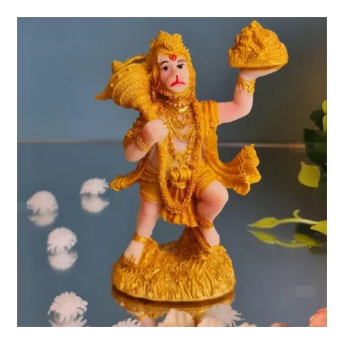 Image of SATYAM KRAFT 1 pcs Hanuman Ji Idol with Gada | Lightweight Bajrang Bali Murti | Gift for Him/Her, Mother's Day Home Deco