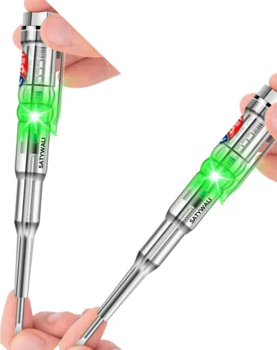 Image of SATYWALI LED Light Screwdriver Tester Pen Analog Voltage Tester