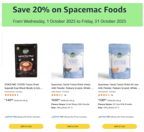 Image of Save 20% on Spacemac Food