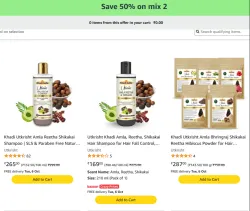 Save 50% on mix 2 starting at ₹169
