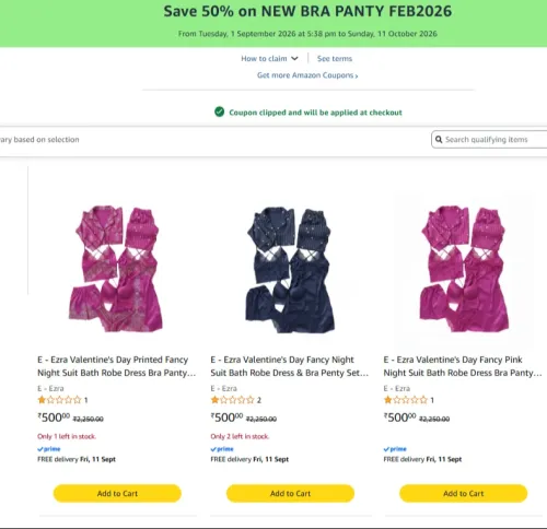 Image of Save 50% on NEW BRA PANTY FEB2026