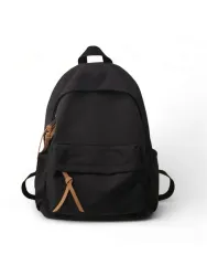SAVIE Small 15 L Laptop Backpack Canvas 15L Medium Bag (Black)