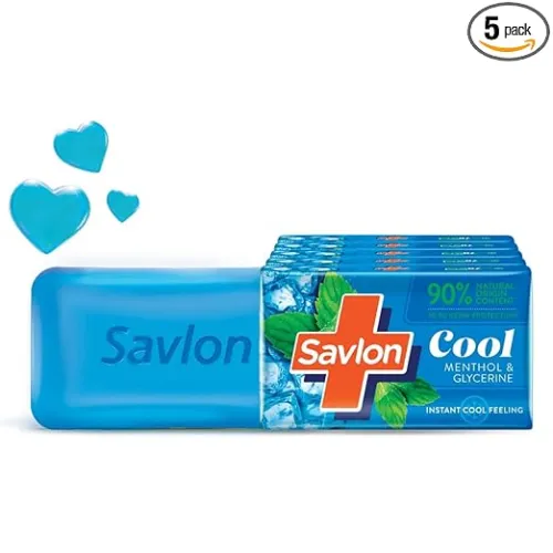 Image of Savlon Cool Soap (125g - Combo Pack of 5)