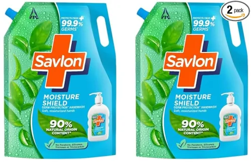 Image of Savlon Moisture Shield Handwash Refill 1500ml (Pack of 2)