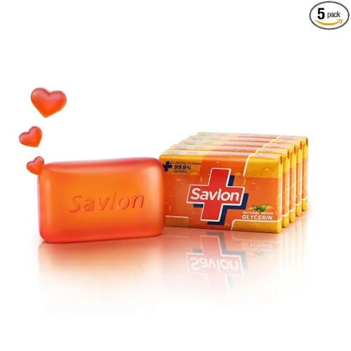 Image of Savlon Moisturizing Glycerin soap bar (Pack of 5-120g each)