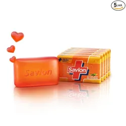 Savlon Moisturizing Glycerin soap bar (Pack of 5-120g each)