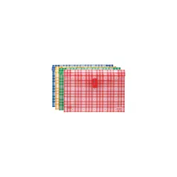 SAYA Clear Bag Superior - Transparent File Folder (Random Color, Pack of 6)
