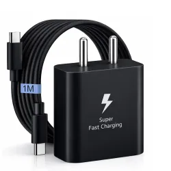 SB 45W Fast Charger Type C to C Cable, PD 3.0 Super Fast Charging 2.0 Compatible for Samsung Galaxy S24 Ultra S23 S22 Plus A Series, USB C Wall Charger Adapter with Cable