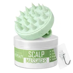 Scalp Massager Shampoo Brush, Eco-Friendly Wheat Straw Body With Soft Silicon