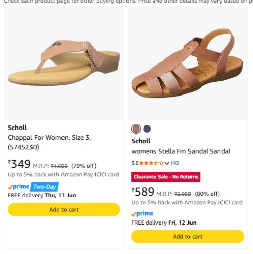 Image of Scholl Women Footwear upto 80% Discount