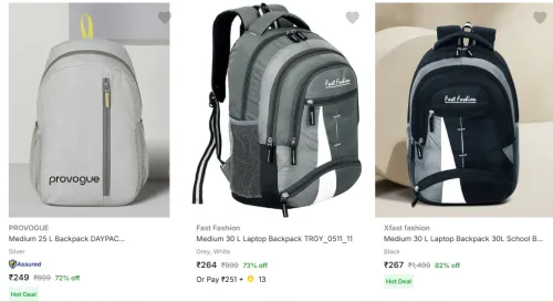 Image of School Bag Starting @ ₹221
