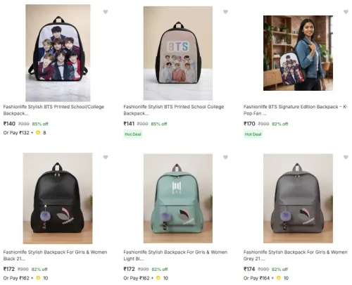 Image of School Bags @ Starting ₹140