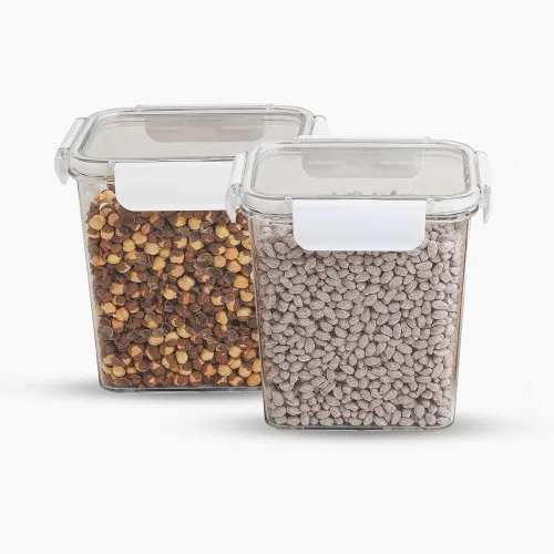 Image of SCL Steelo SoFresh Rectangular Containers 1400ML (2pcs Set) BPA free Airtight Kitchen & Fridge Containers for Grocery, L