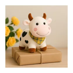 SCOOBA Super Soft Color Cow Soft Toy 
