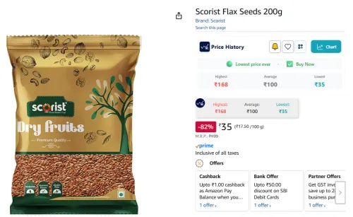 Image of Scorist Flax Seeds 200g