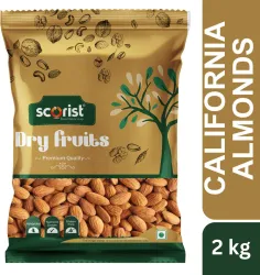 Scorist Popular California Almonds  (1 x 2 kg)