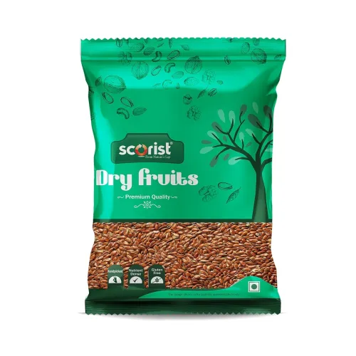Image of Scorist Premium Flax Seeds 200g | Alsi Seeds | Flax Seeds for Hair Growth | Raw Seeds for Eating | Source of Iron & Diet