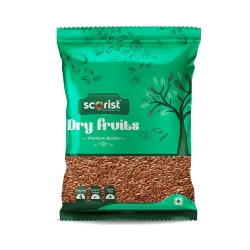 Scorist Premium Flax Seeds 200g | Alsi Seeds | Flax Seeds for Hair Growth | Raw Seeds for Eating | Source of Iron & Dietary Fibre | Rich in Protein
