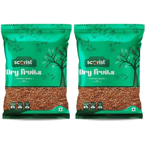 Image of Scorist Premium Flax Seeds 500g (Pack of 2)