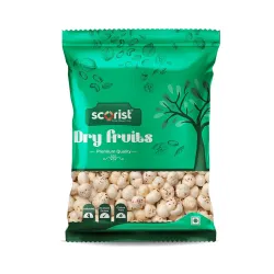 Scorist Premium Foxnut (Makhana) 50g | Fox Nuts (Phool Makhana) 50g | Lotus Seeds | Healthy Snacks | Vegan, Superfood