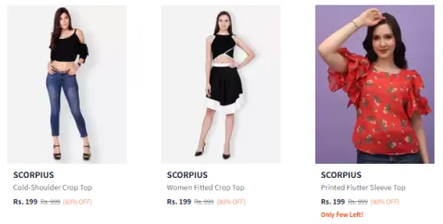 Image of Scorpious Women's Top Starting at ₹199