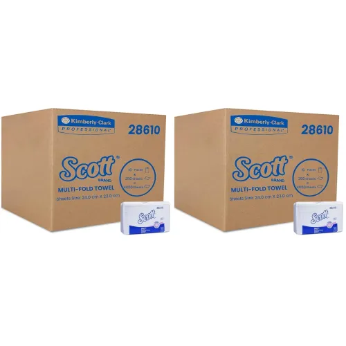 Image of Scott Multifold Paper Towels 32 Packs of 250 Sheets