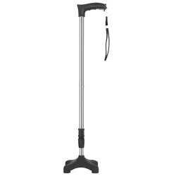 Frist of All Check Pure Aluminum (SD CASS) tag Brand 4 Leg Walking Stick for Old People Men and Women and Buy