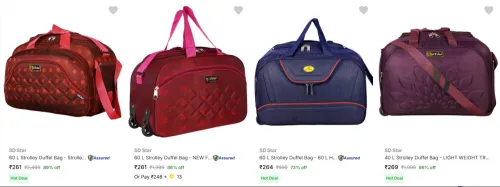 Image of Sd Star Duffel Bags upto 89% Discount