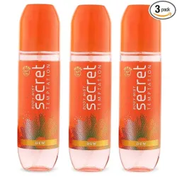 Secret Temptation Dew Body Mist Perfume Pack of 3 (135ml each
