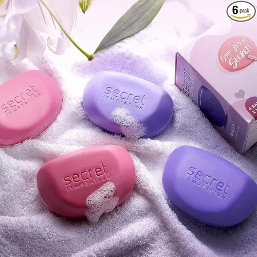 Image of Secret Temptation Pink and Romance Soap for Women, Pack of 6 