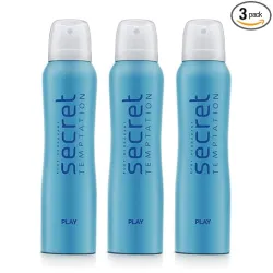 Secret Temptation Play Deodorant 150-ML (Pack of 3)