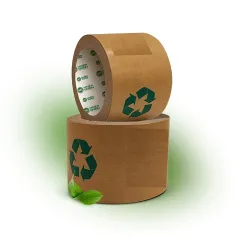 SECUREMENT® Paper Tape Plain Biodegradable Green Recyclable Craft Tape (50 mtr length) (3\' INCH, 12 Tapes)