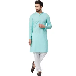 See Designs Cotton Printed Regular Mens Kurta