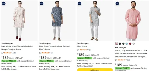 Image of See Designs Kurtas at minimum 91% Discount