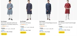 See Designs Mens Kurta at minimum 70% Discount