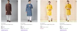 See Designs Mens Kurtas at minimum 81% Discount