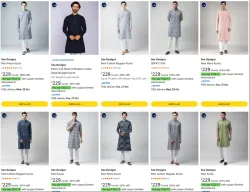See Designs Mens Kurtas at minimum 90% Discount