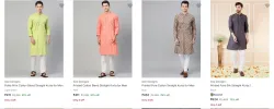See Designs Mens Kurtas at minimum 70% Discount