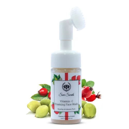 Image of Seer Secrets Vitamin Foaming Face Wash Brightening face,Vitamin C for Clean Clear & Bright Skin | No Parabens & Sulphate