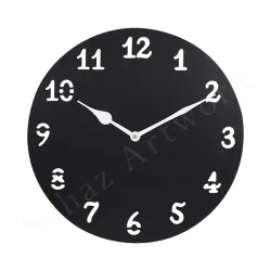 Sehaz Artworks Round Wooden Wall Clock 