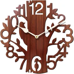 Sehaz Artworks Wooden Wall Clock for Living Room Stylish Latest | Wall Watch for Home | Designer Wall Clock | Analog Clo