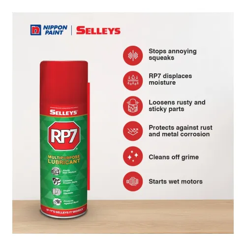 Image of Selleys RP7 420ml Multipurpose Lubricant Rust Remover Cleaner