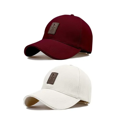 Image of SELLORIA Acrylic - Adjustable Unisex Cap - (Pack Of 2)