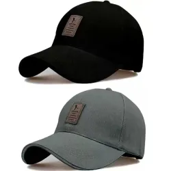 SELLORIA Brand Soft Cotton Adjustable Unisex Cap, Po2