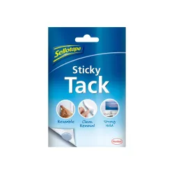 Sellotape Sticky Tack For Home & Office,Reusable Adhesive Ideal For Hanging